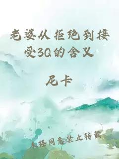 老婆从拒绝到接受3Q的含义