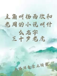 主角叫杨雨欣和老周的小说叫什么名字