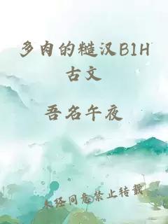 多肉的糙汉B1H古文