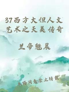 37西方大但人文艺术之天美传奇