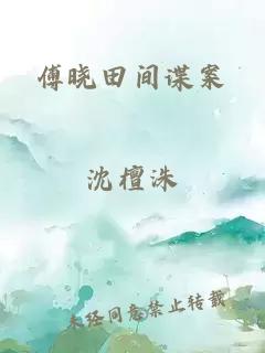 傅晓田间谍案