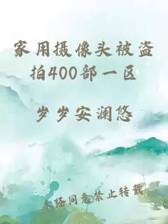 家用摄像头被盗拍400部一区