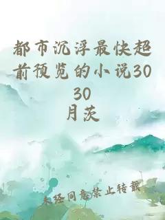 都市沉浮最快超前预览的小说3030