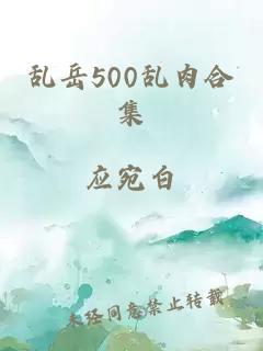 乱岳500乱肉合集