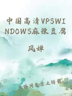 中国高清VPSWINDOWS麻辣豆腐