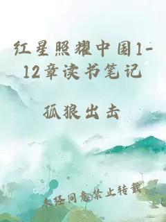 红星照耀中国1-12章读书笔记