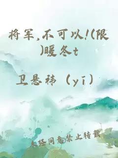 将军,不可以!(限)暖冬t