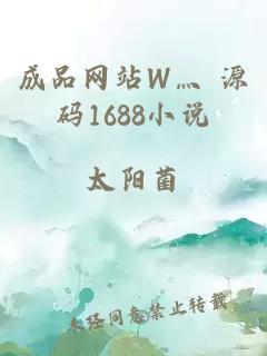 成品网站W灬 源码1688小说