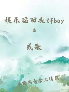 娱乐猛回头tfboys