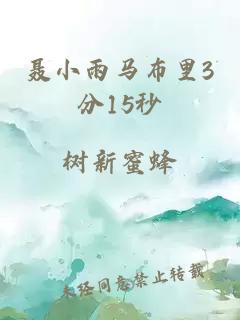 聂小雨马布里3分15秒