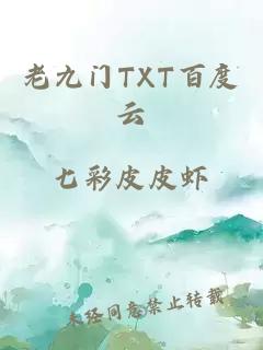 老九门TXT百度云