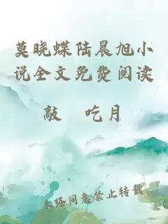 莫晓蝶陆晨旭小说全文免费阅读